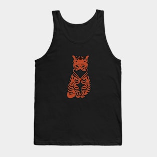 Flamed cat Tank Top